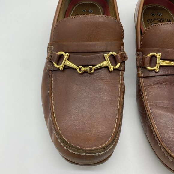 Florsheim Horsebit Driving Loafer Men\'s 11 Brown Leather Moc Toe Penny Driver main image 10